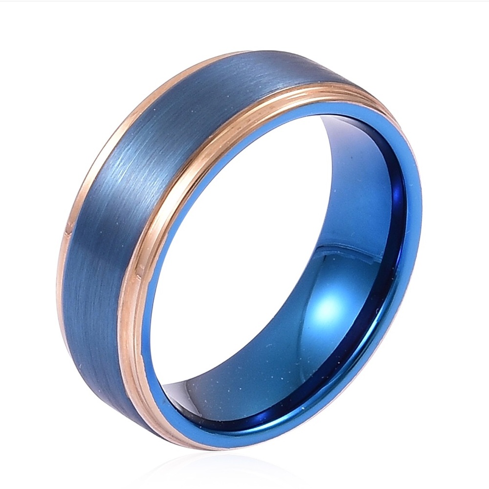 Dualtone Tungsten Carbide Men's Band Ring - Picture 7 of 7